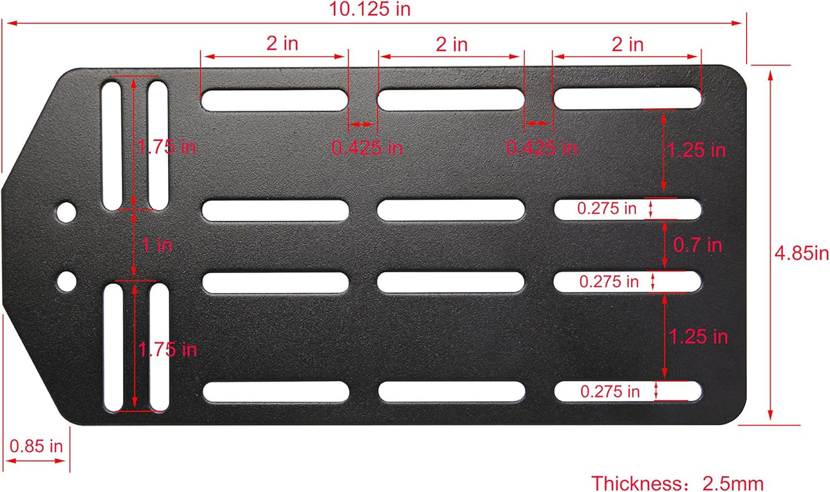 Queen - King Bed Frame Headboard Bracket Modification Plate, Set of 2 G5282