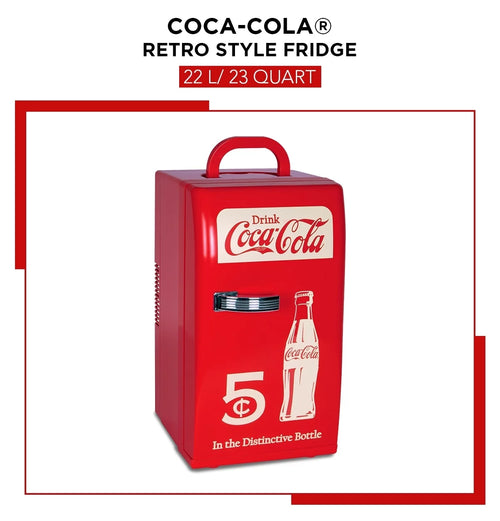 18 Can Mini Fridge Portable Cooler 23QT Refrigerator 2 shelves C6690