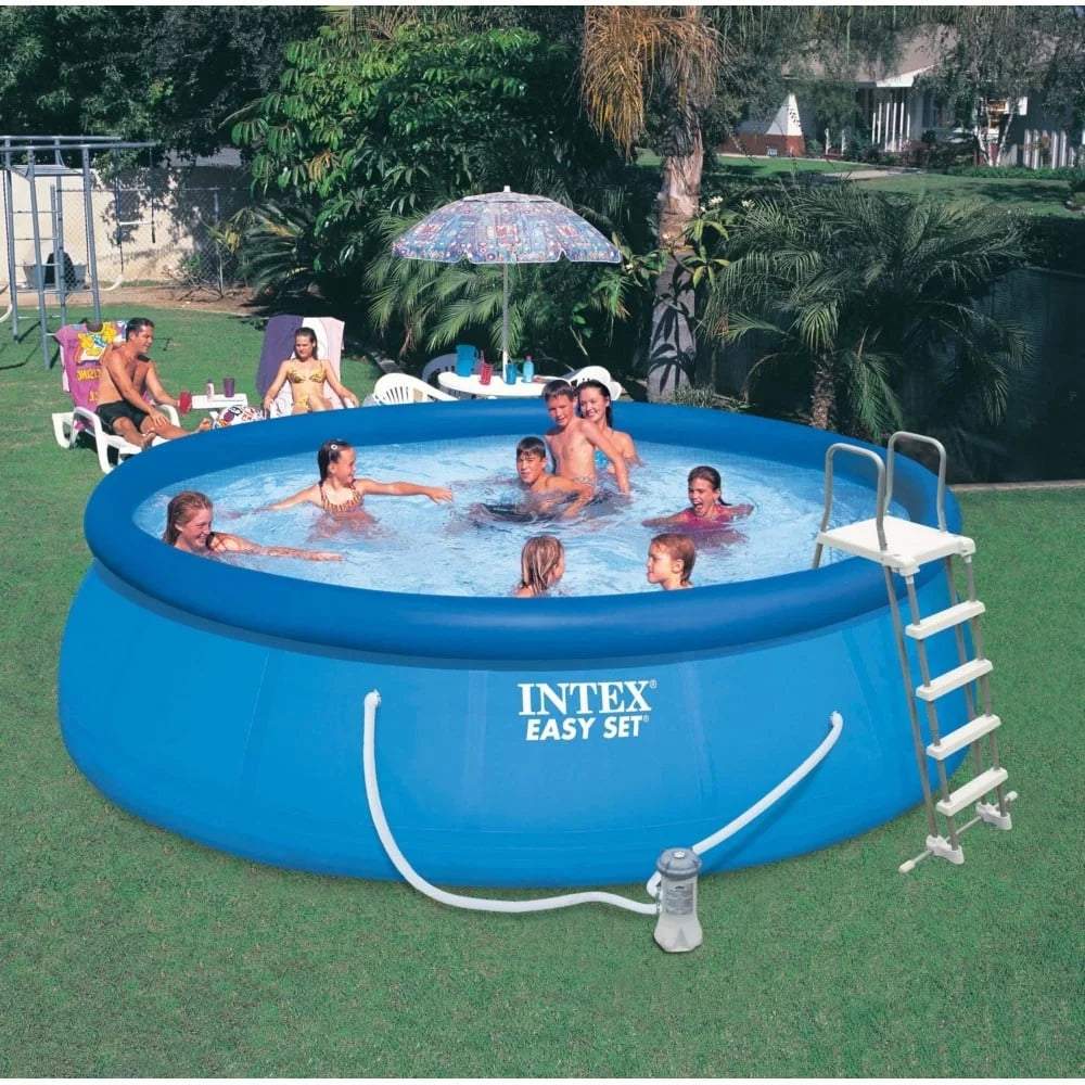 15' x 48' Round Inflatable Above-Ground Pool E617642