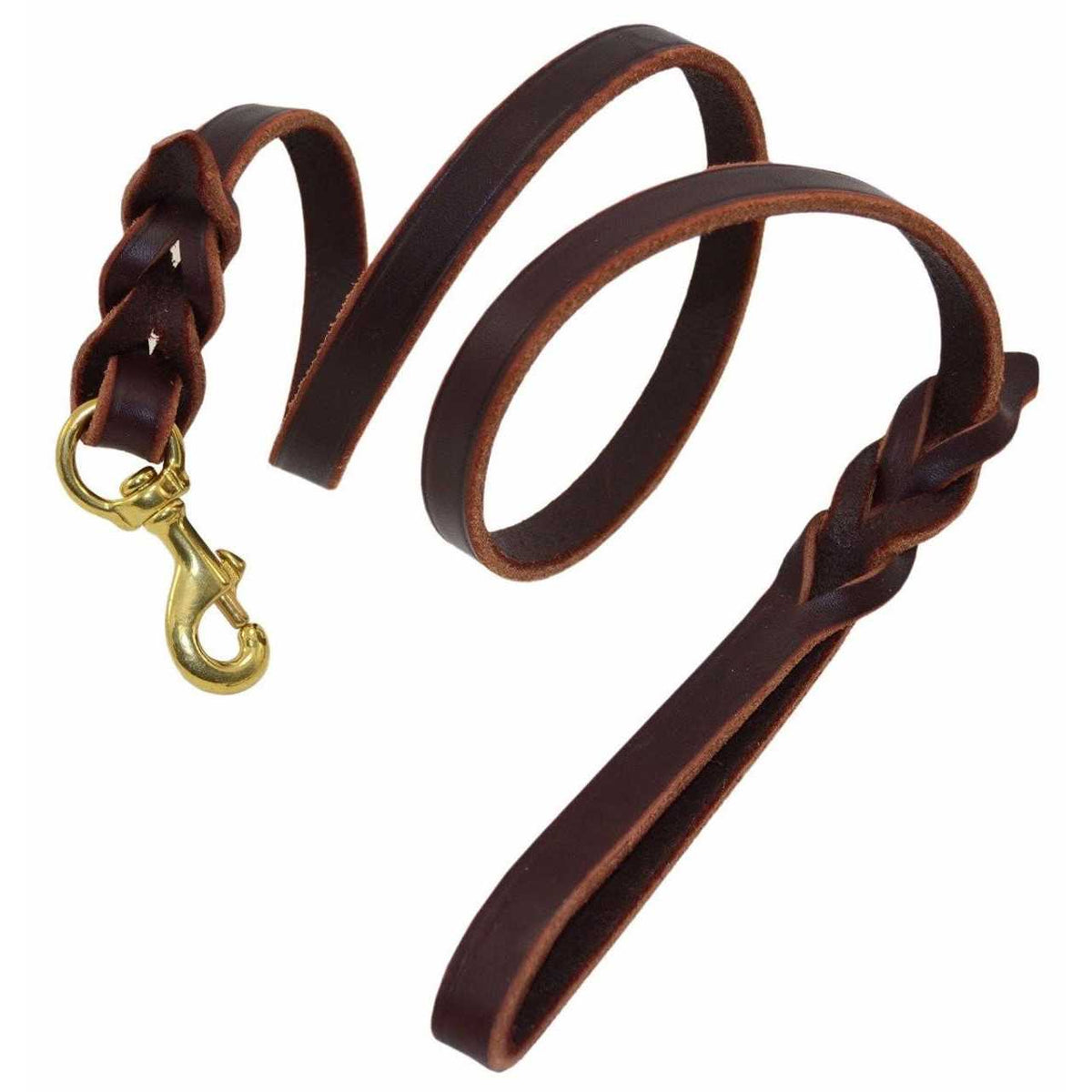 Braided Leather Leash O789