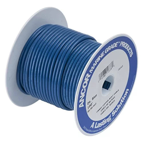 12-Gauge Dark Blue Tinned Copper Boat Wiring E361438