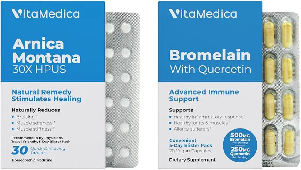 Arnica and Bromelain Blister Packs 5 Day Supply Y519