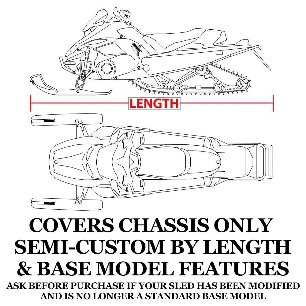 Trailerable 600 Denier Snowmobile Cover D194826