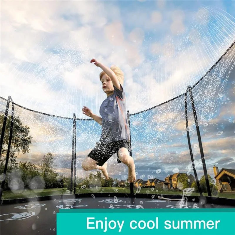 Trampoline Sprinkler Water Sprayer Toy Accessories 39.4ft Q966