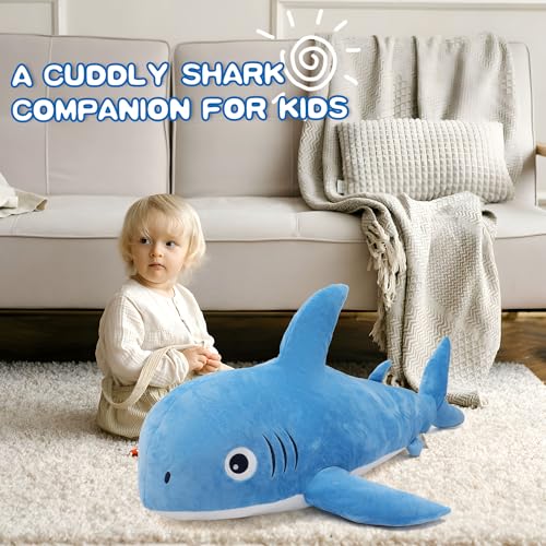 47 inch 3.1lb Shark Stuffed Animal Plush Toy N93061