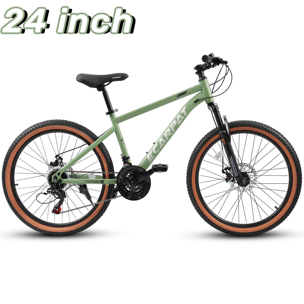 24 inch Mountain Bike Bicycle with Disc Brake, Black Y194