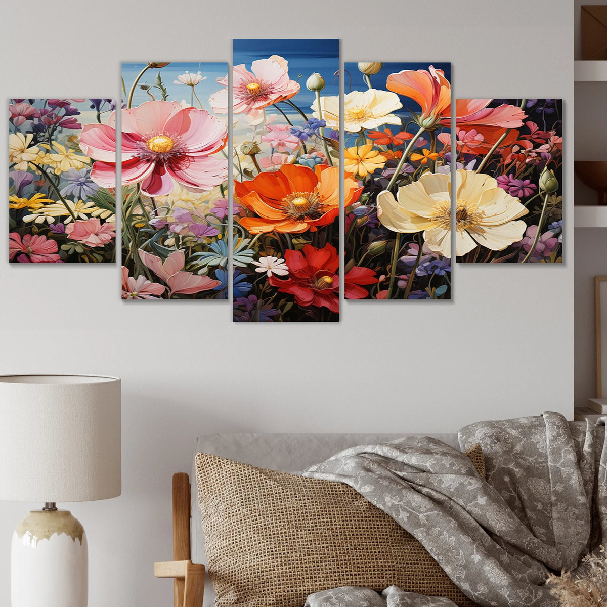 Floral Wall Art Prints Set S814548