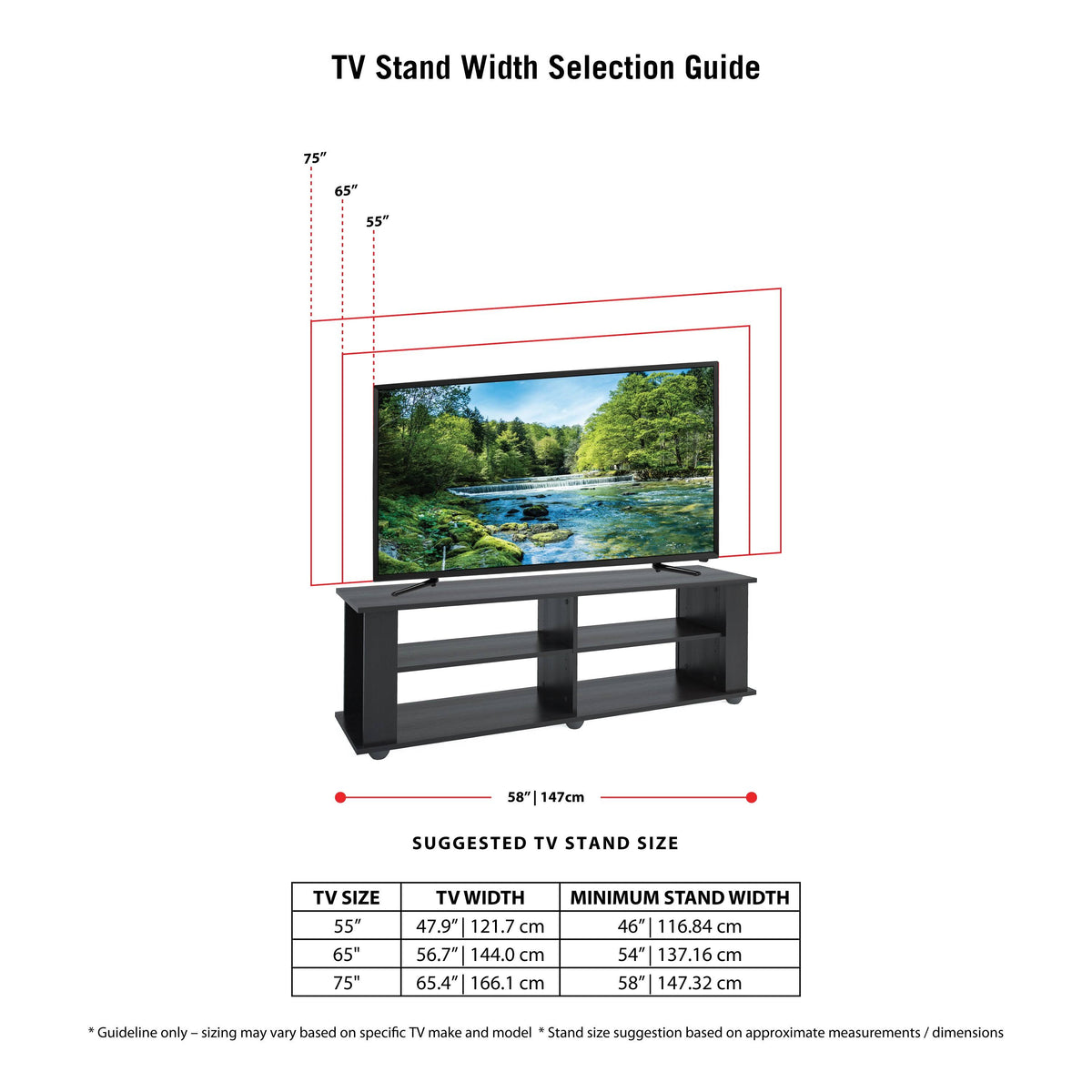 Black TV / Component Stand R60354