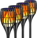 43 Flickering Flames Solar Torch Light, 4 Pack P23724