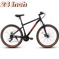 24 inch Mountain Bike Bicycle with Disc Brake, Black Y194