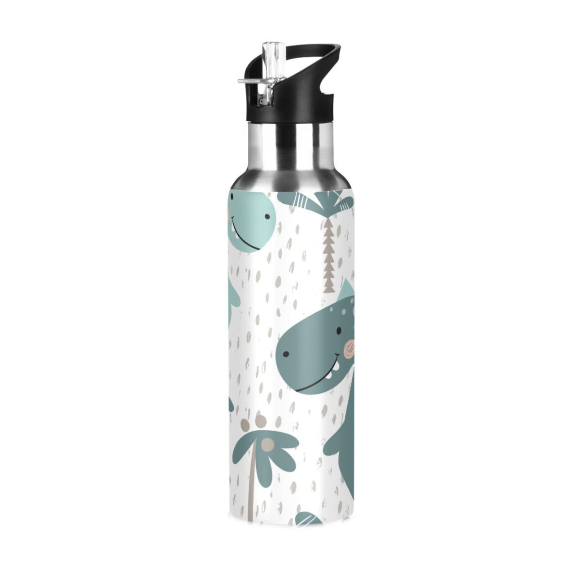 Stainless Steel Insulated Water Bottle with Straw Lid Y856