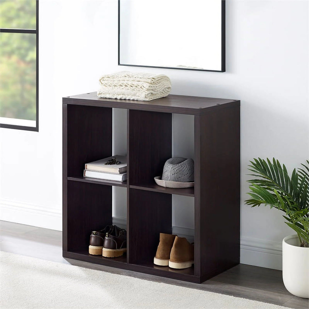 Espresso Wood Storage Cabinet L532813
