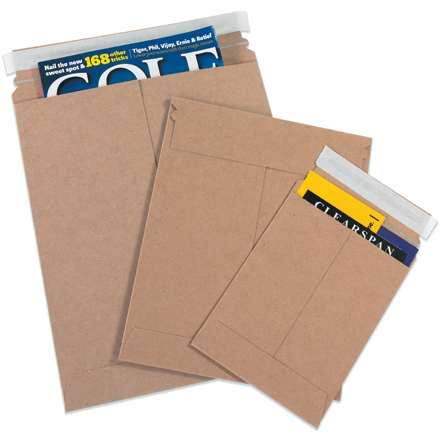 13 in. x 18 in. Kraft Self-Seal Flat Mailers, 100 Count L788118