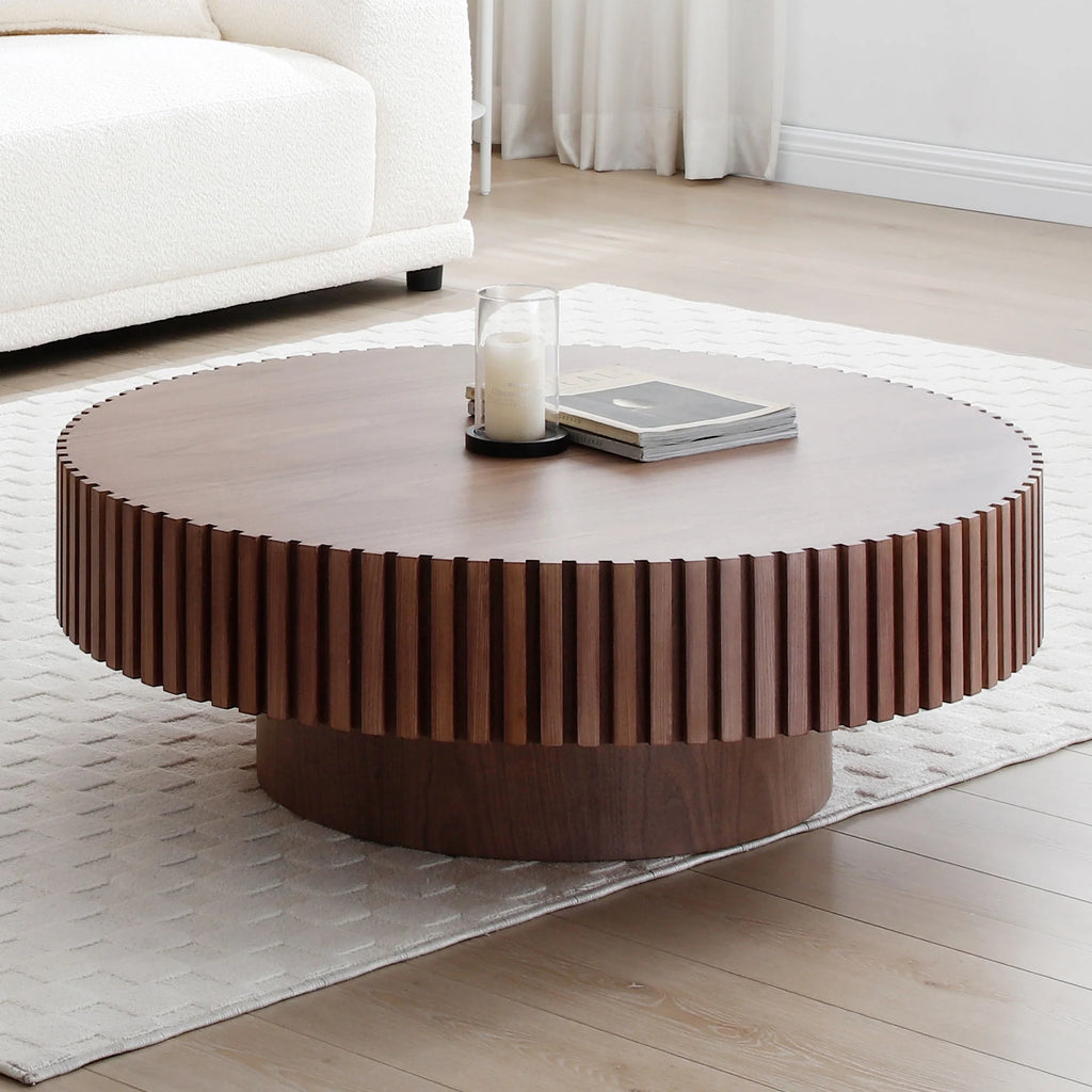 39.37'' Round MDF Coffee Table I1074