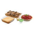 7-Piece Glass Bakeware Set with 4 Lids A5808
