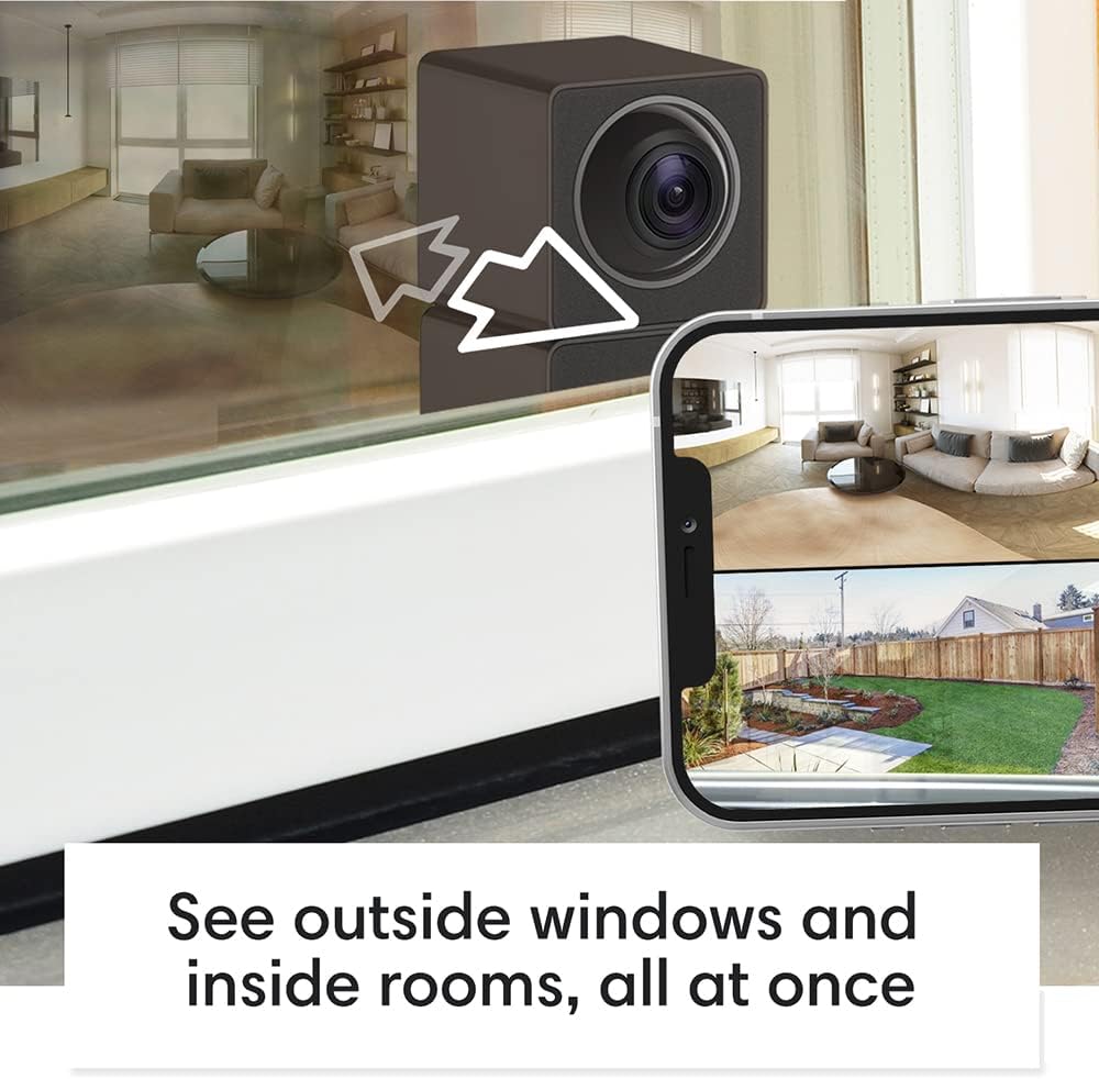 Indoor Security Camera, 1080P HD WiFi, 2 Cams Built-in 1, 360, Motion Detection, Night Vision, 2-Way Audio K79006