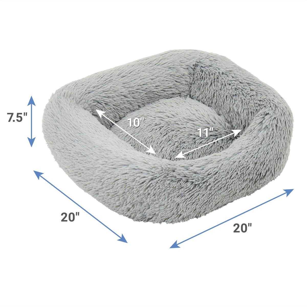 Orthopedic Rectangular Bolster Cat Dog Bed with Removable Cover P390586
