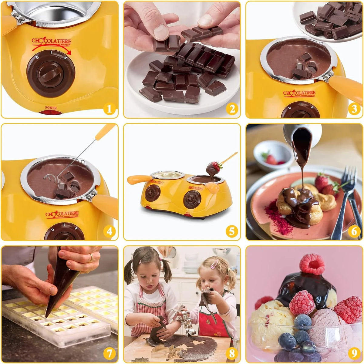 Chocolate Melting Pot with Double Pot I88165