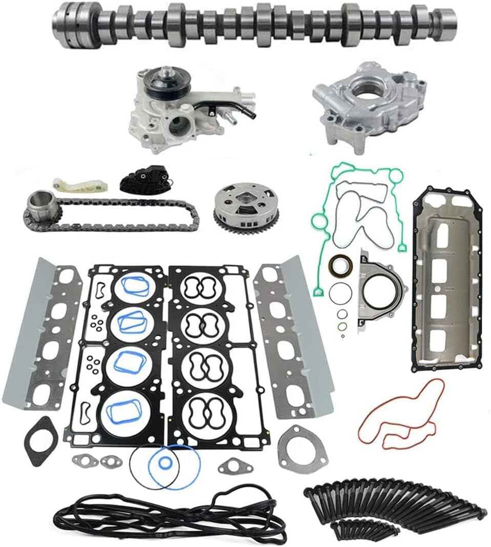 VVT Lifters Camshaft Kit Head Gasket Water Oil Pump Set for 2009-2015 Dodge Ram 1500 5.7L V8 HEMI U767441