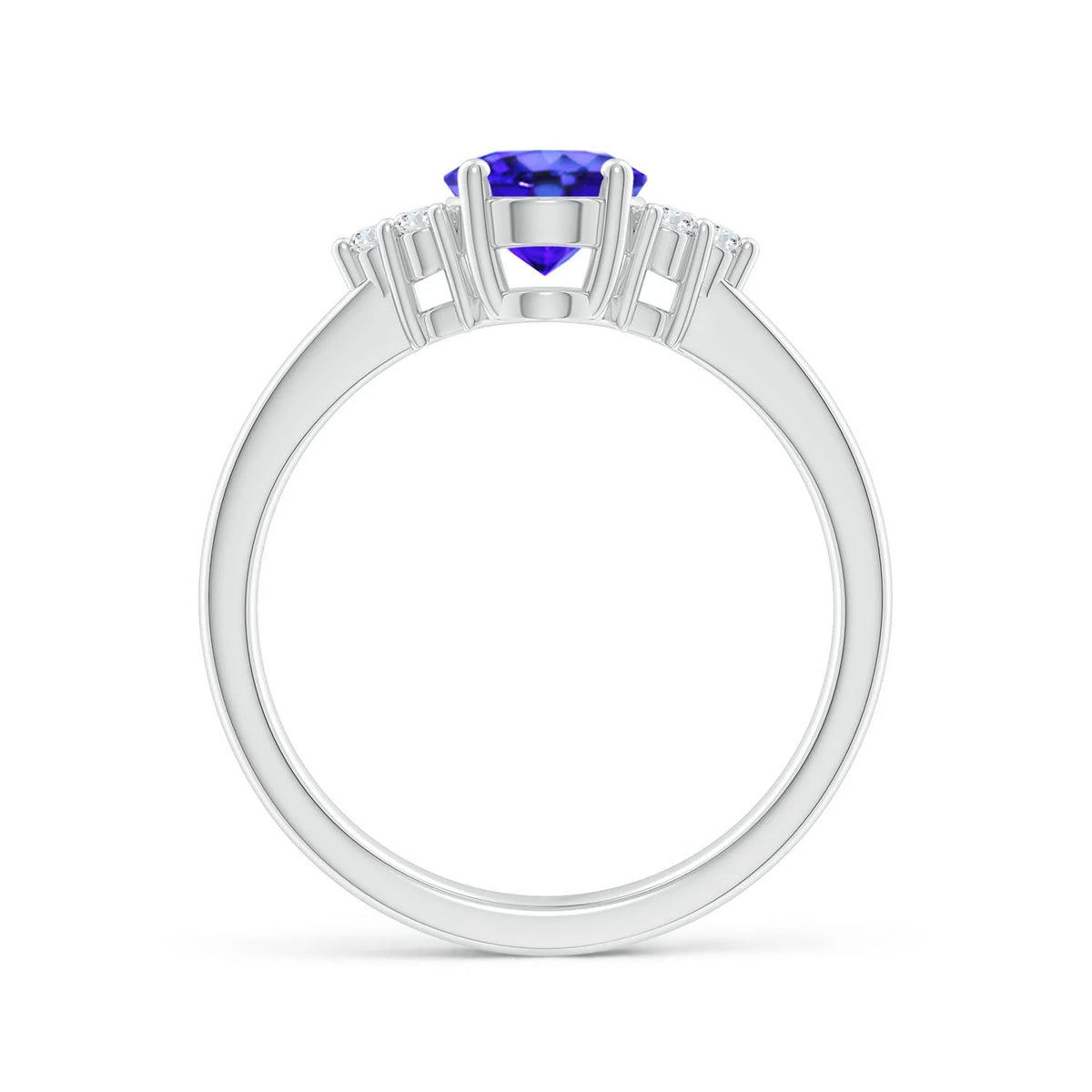Natural Tanzanite Platinum Ring Size 7 X156633