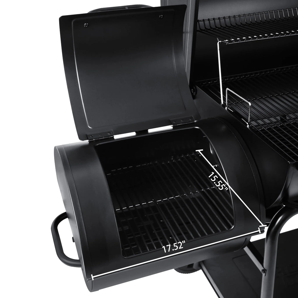 36 Charcoal Barrel Grill with Offset Smoker I539620