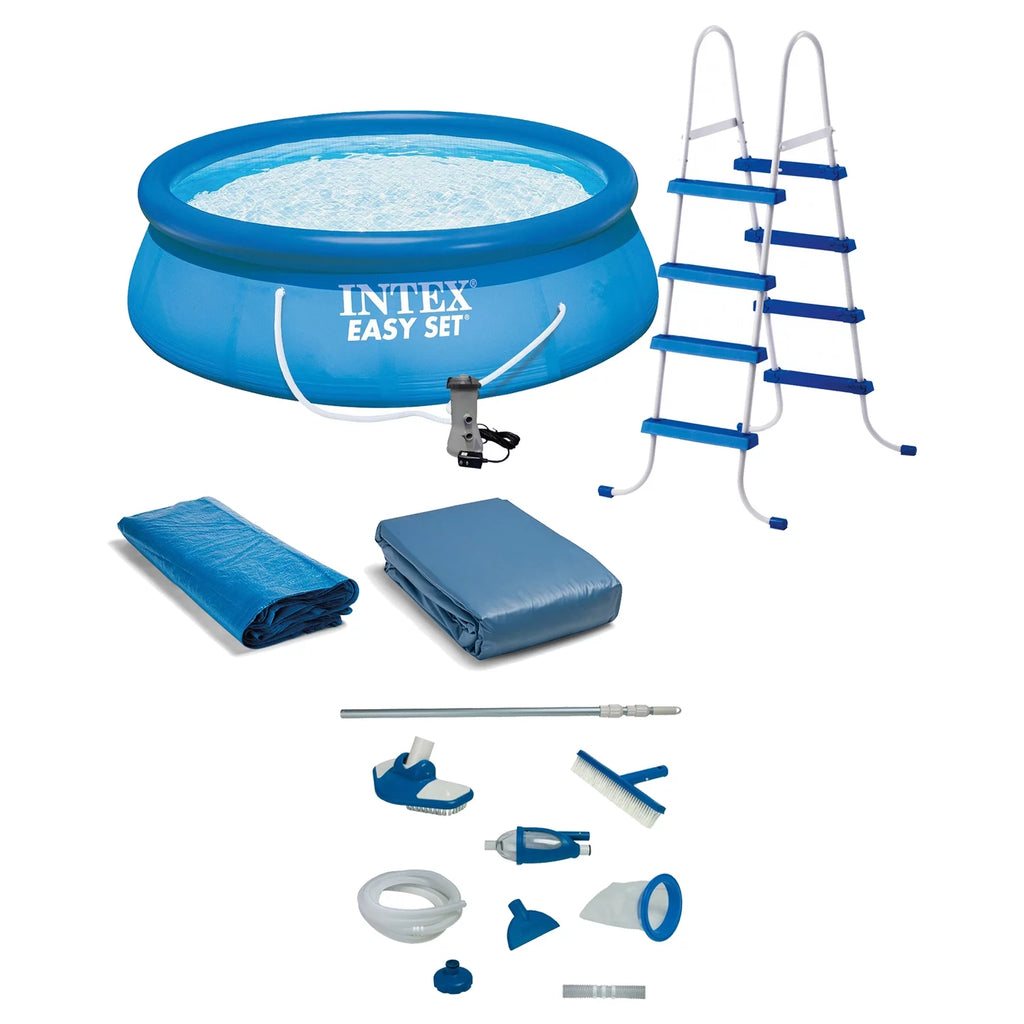15' x 48' Round Inflatable Above-Ground Pool E617642