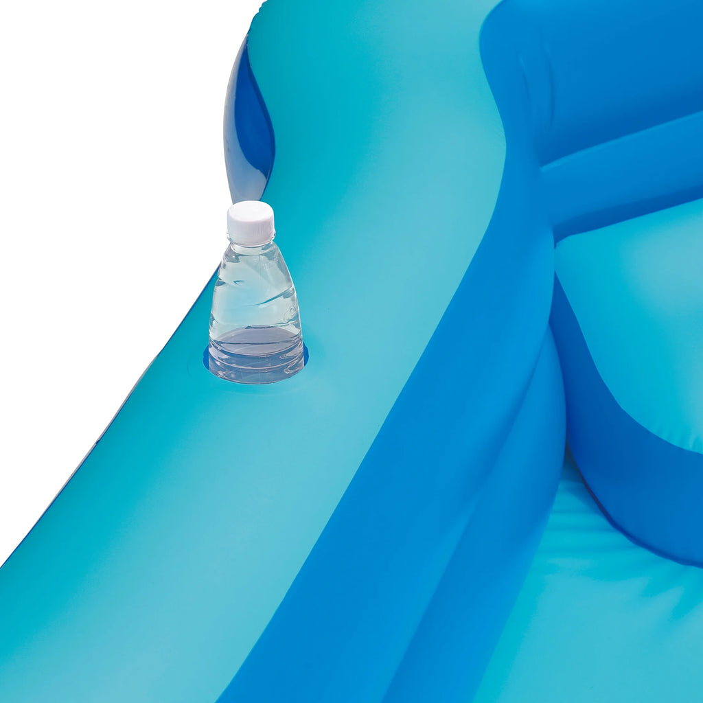 Blue Inflatable Family Swimming Pool 4 Seats Square V6998