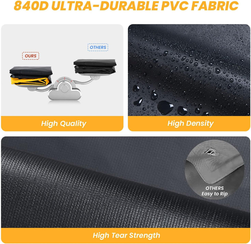 16 Cubic Ft Waterproof 840D PVC Car Roof Cargo Bag D320