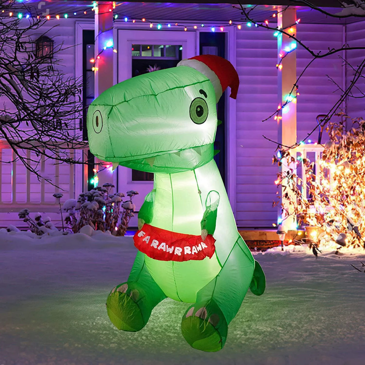 Outdoor Dinosaur Christmas Yard Inflatable V817