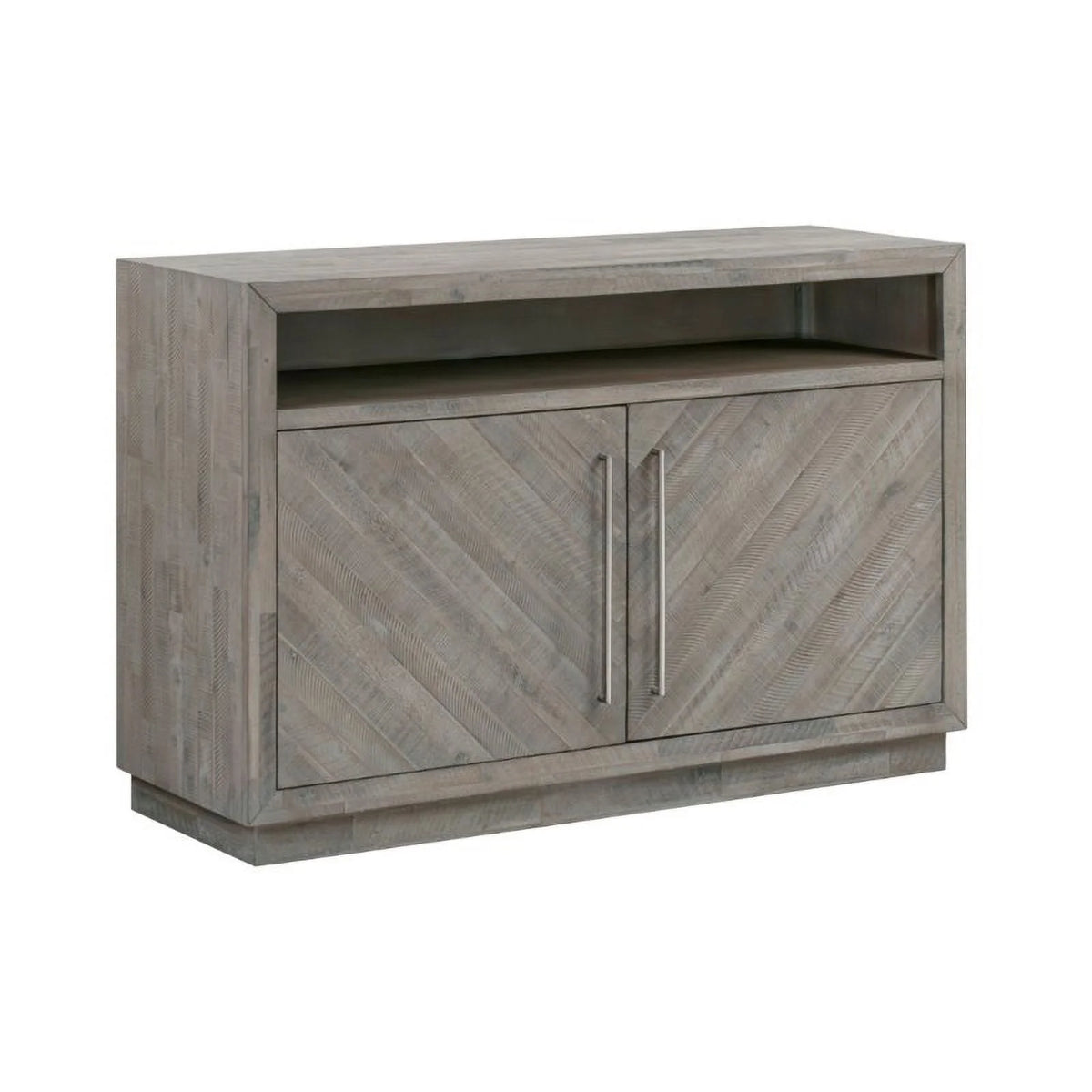 Gray Solid Wood TV Stand W9806