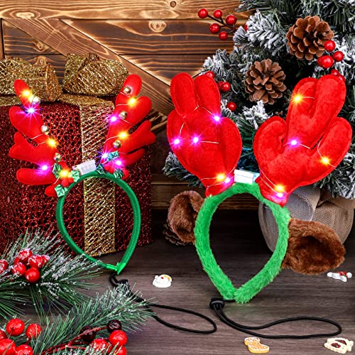 Light up Pet Christmas Headbands 3 Pieces I61098