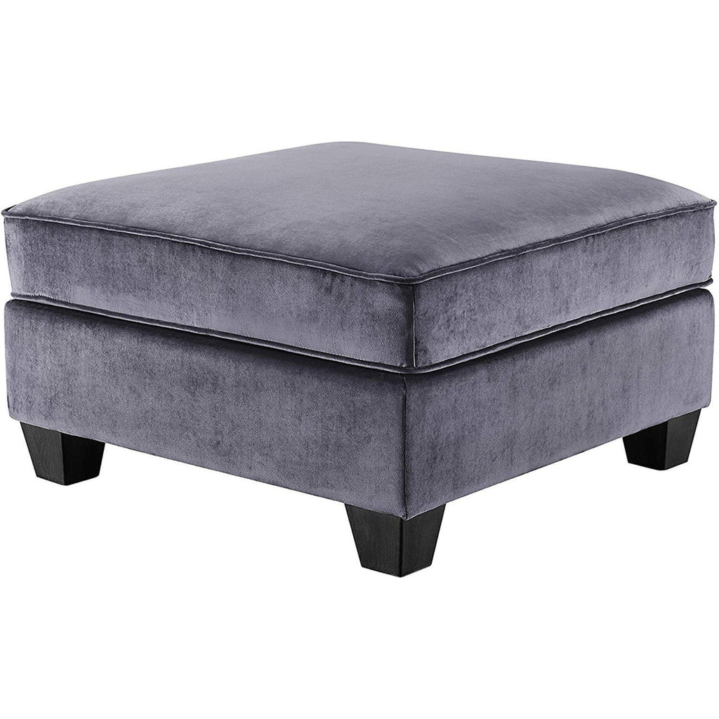 Gray Velvet 8Pc Modular Sectional Sofa R59741