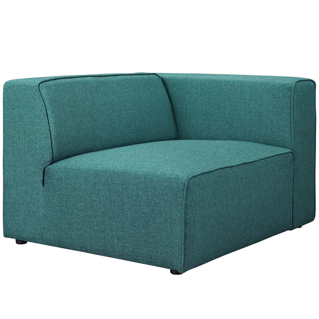 Teal Upholstered Fabric 7 Piece Sectional Sofa Set K4188