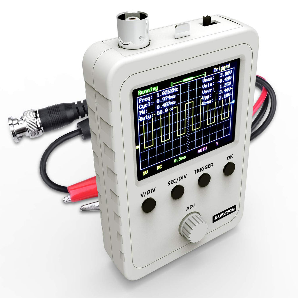 2.4 TFT Digital Oscilloscope Kit with Power Supply and BNC-Clip Cable Probe E685
