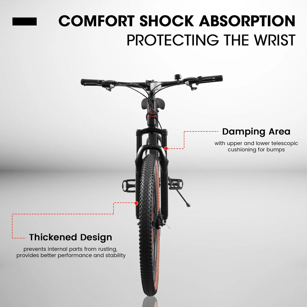 24 inch Mountain Bike Bicycle with Disc Brake, Black Y194