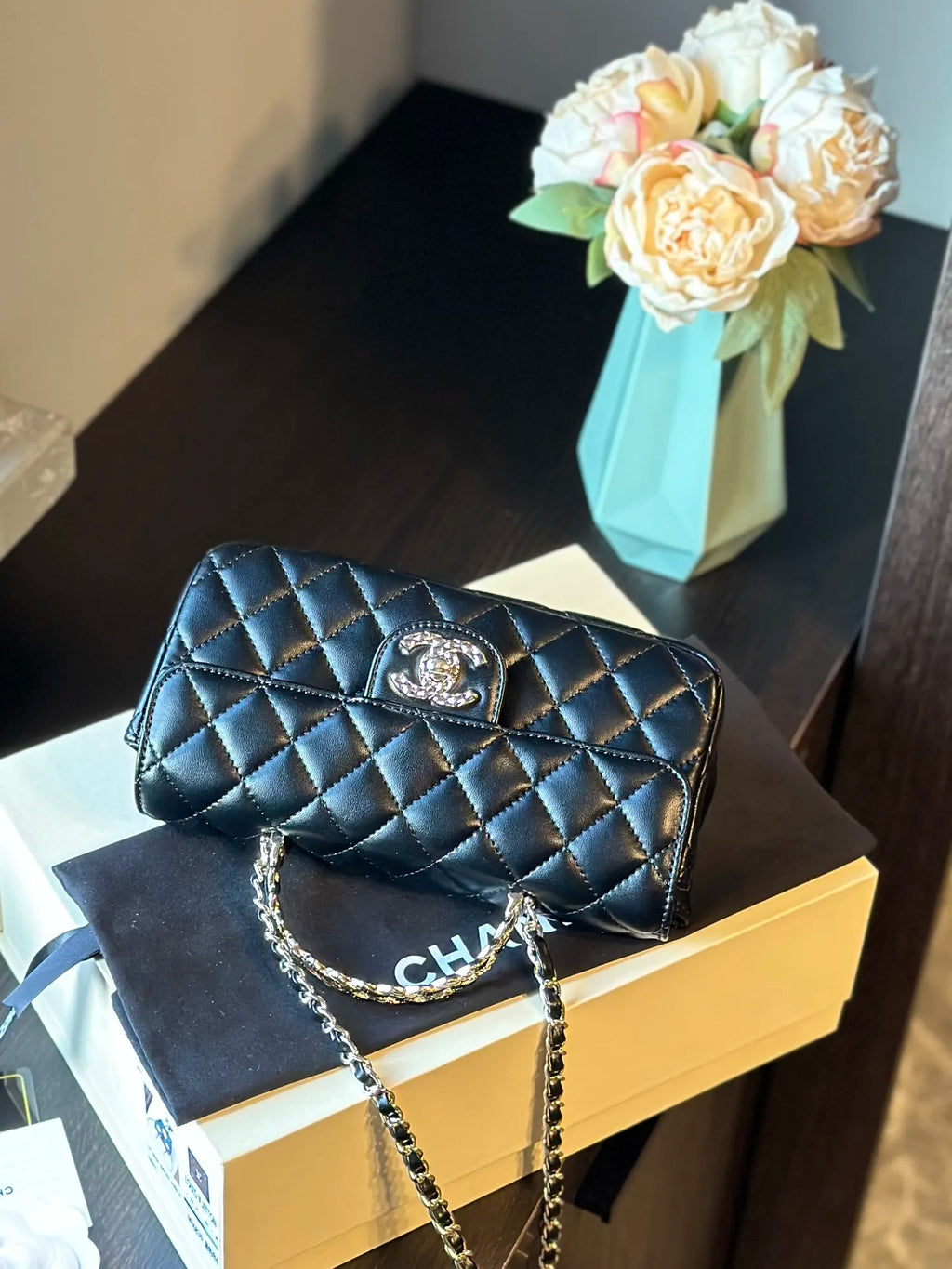 Quilted Lambskin Flap Bag X282
