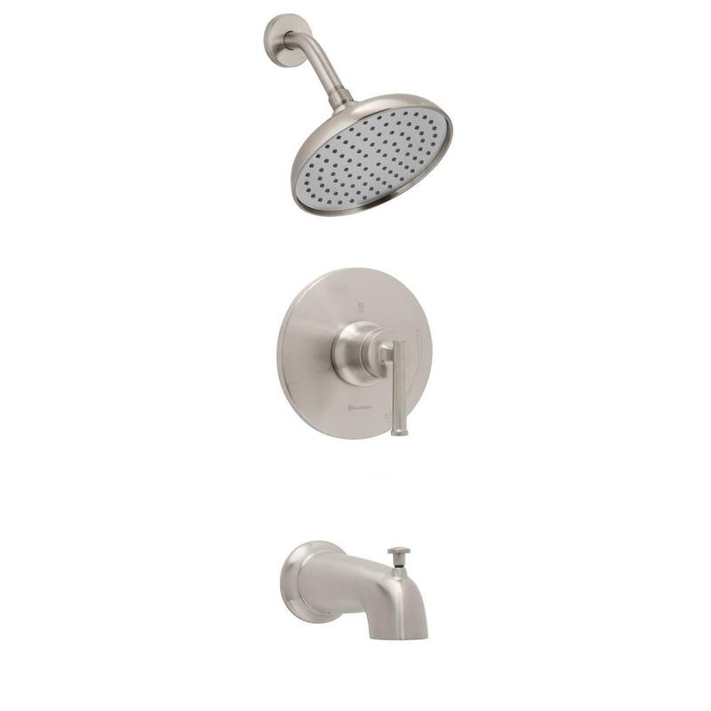 Single Handle 1-Spray Tub and Shower Faucet 1.8 GPM Brushed Nickel A7884