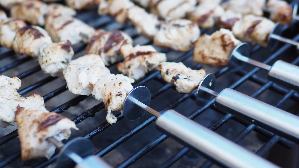 16" Stainless Steel BBQ Skewers 24-Pack N7249