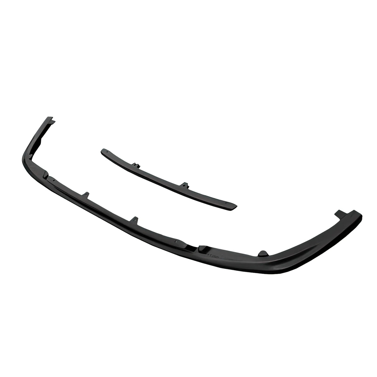 Front Bumper Lip Unpainted Black PU Polyurethane Air Dam Chin Spoiler Splitter V6661