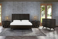 4 Piece Acacia King Platform Bedroom Set with Dresser and Nightstands S920