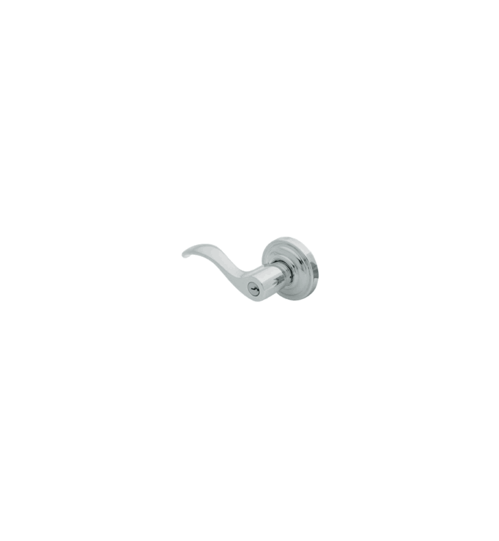Lifetime Satin Nickel Thick Door Wave Lever Emergency Egress Keyed Entry O85395