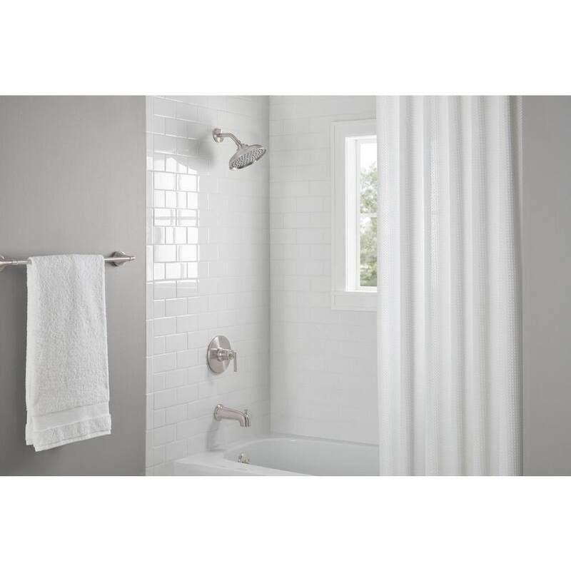 Single Handle 1-Spray Tub and Shower Faucet 1.8 GPM Brushed Nickel A7884