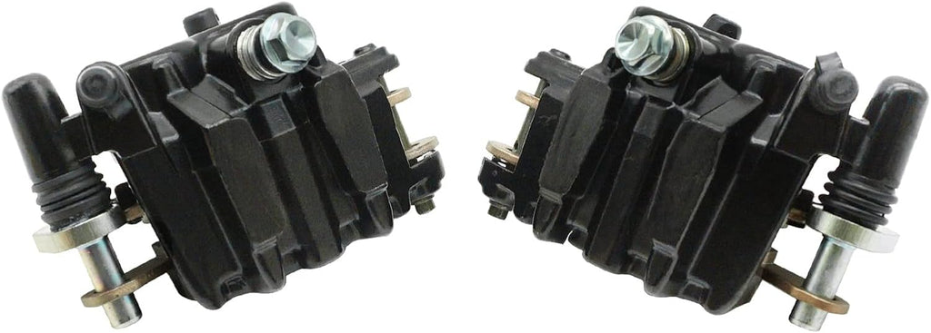 Front Left Right Brake Calipers & Pads for Kawasaki KFX700 Brute Force 650 Prairie 650 700 KVF650 KVF700 F210