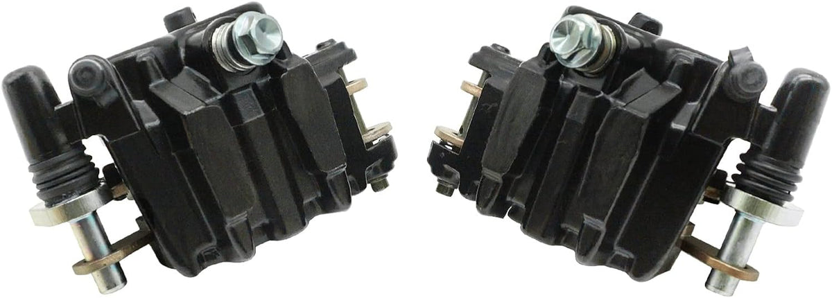 Front Left Right Brake Calipers & Pads for Kawasaki KFX700 Brute Force 650 Prairie 650 700 KVF650 KVF700 F210