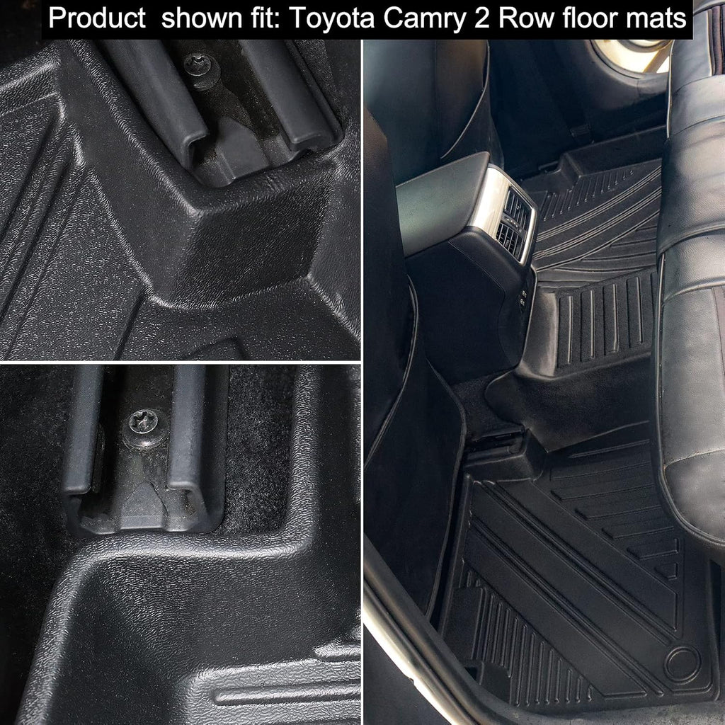 Black Rubber Floor Mats and Cargo Liner for Toyota Camry A3965