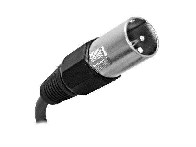 8 Pack Black XLR Male to Female Patch Cables 10 Foot W7445