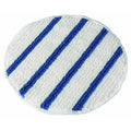 Blue/White Rayon Round Carpet Bonnet, 19x22 Diameter U758