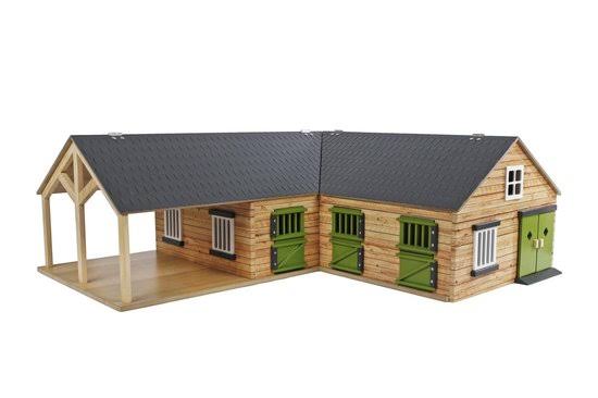 1-24 Scale Horse Stable with 4 Box Storage & Wash Box W2585