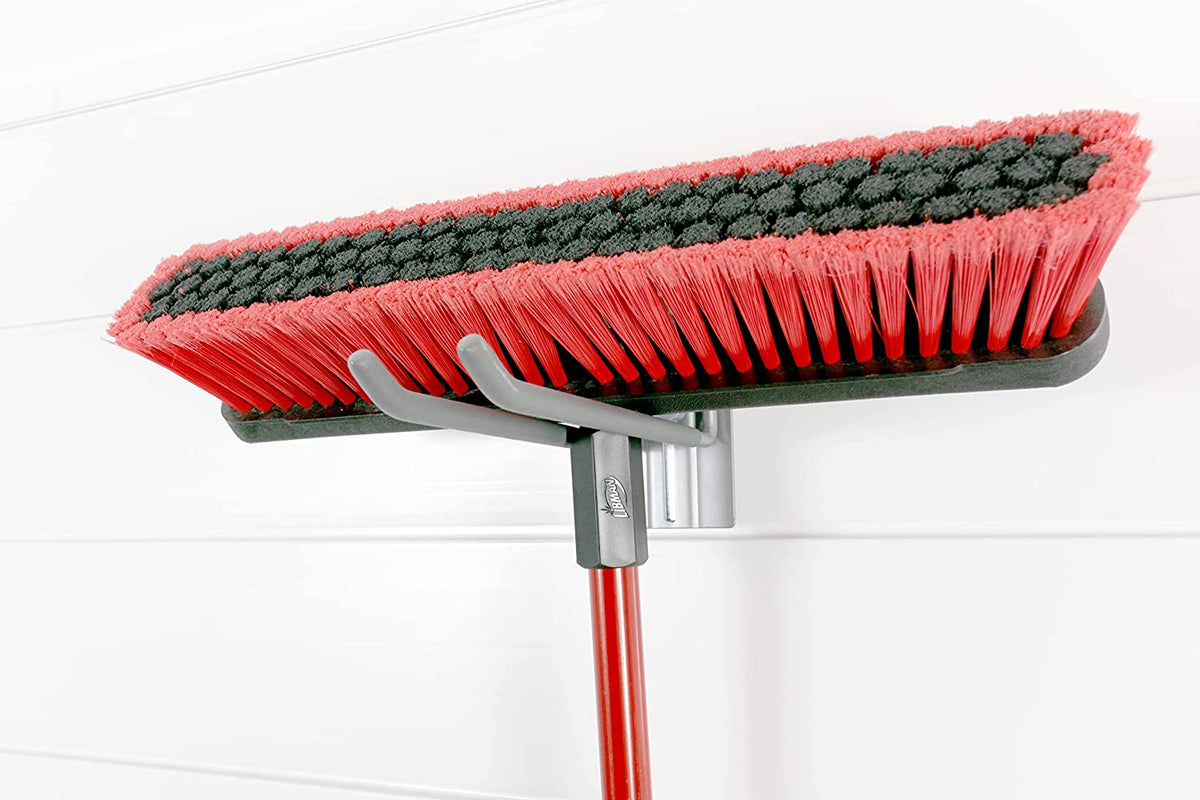 Slat Wall Storage Organizer with 8 Inch Locking Double Hooks (3 Pack) G15922