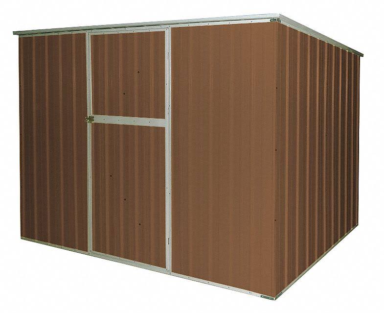 13X104 Slope Roof Storage Shed, 6ft x 8Ft, Brown T72716